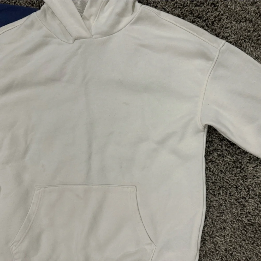 Set of 2 Old Navy white and blue girls hoodies, size XS 5